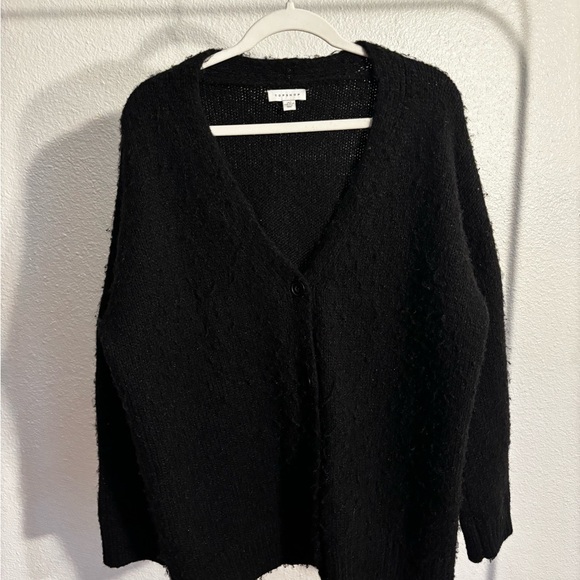 Topshop Black V-Neck Sweater - Picture 1 of 5